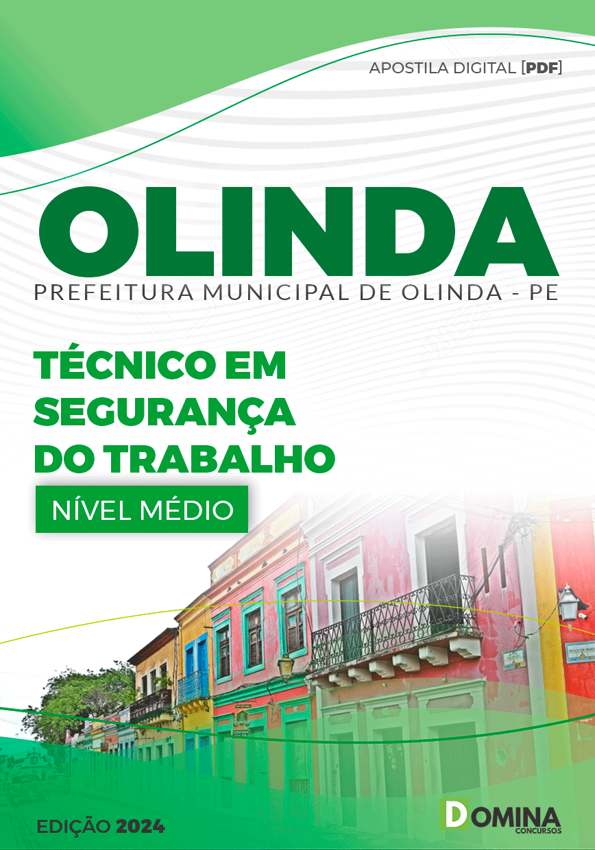 Apostila Olinda PE 2024 Técnico Em Segurança Do Trabalho