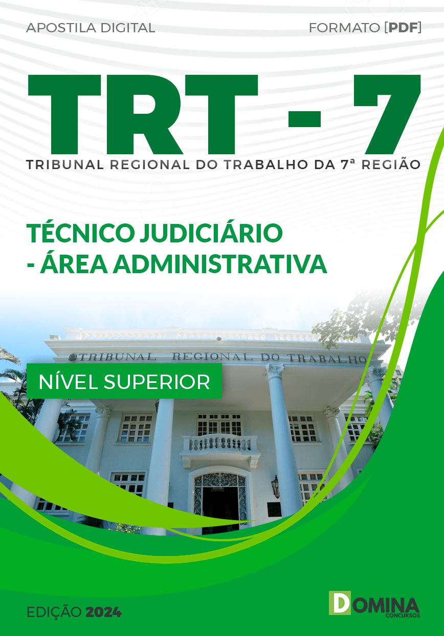 Apostila TRT 7 2024 Analista Judiciário Área Administrativa