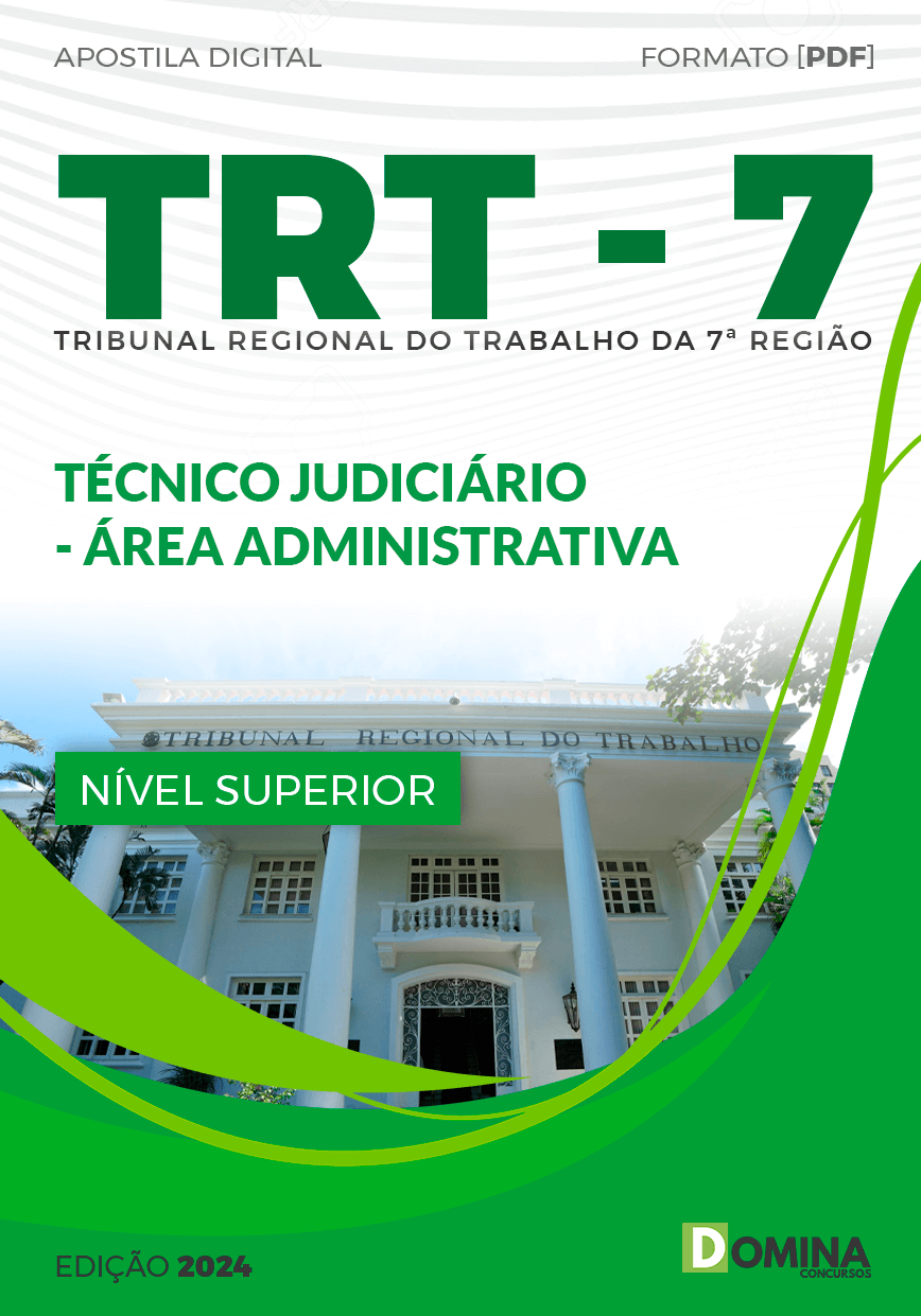 Apostila TRT 7 2024 Técnico Judiciário Administrativa