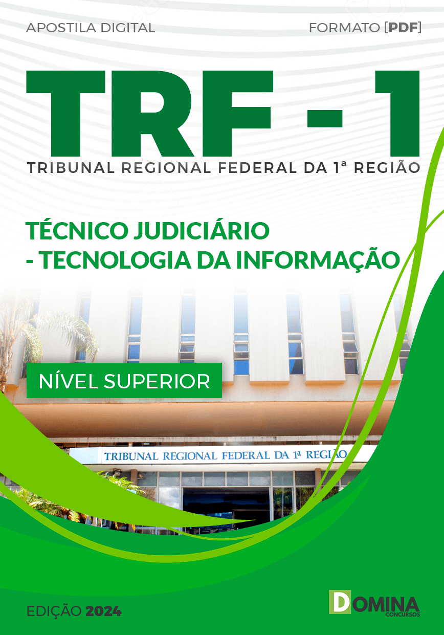 Apostila Técnico Judiciário Tecnologia da Informação TRF 1 2024