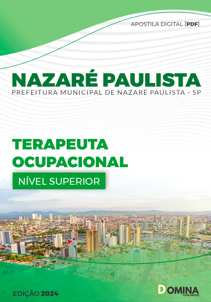 Apostila Terapeuta Ocupacional Nazaré Paulista SP 2024