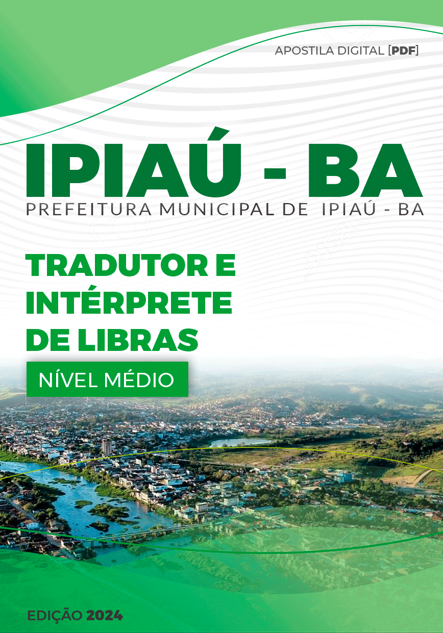 Apostila Ipiaú BA 2024 Tradutor E Intérprete De Libras
