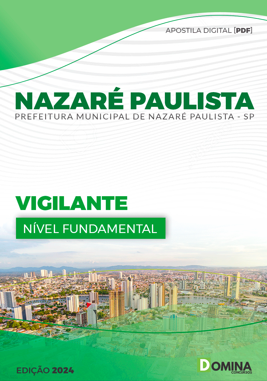 Apostila Vigilante Nazaré Paulista SP 2024