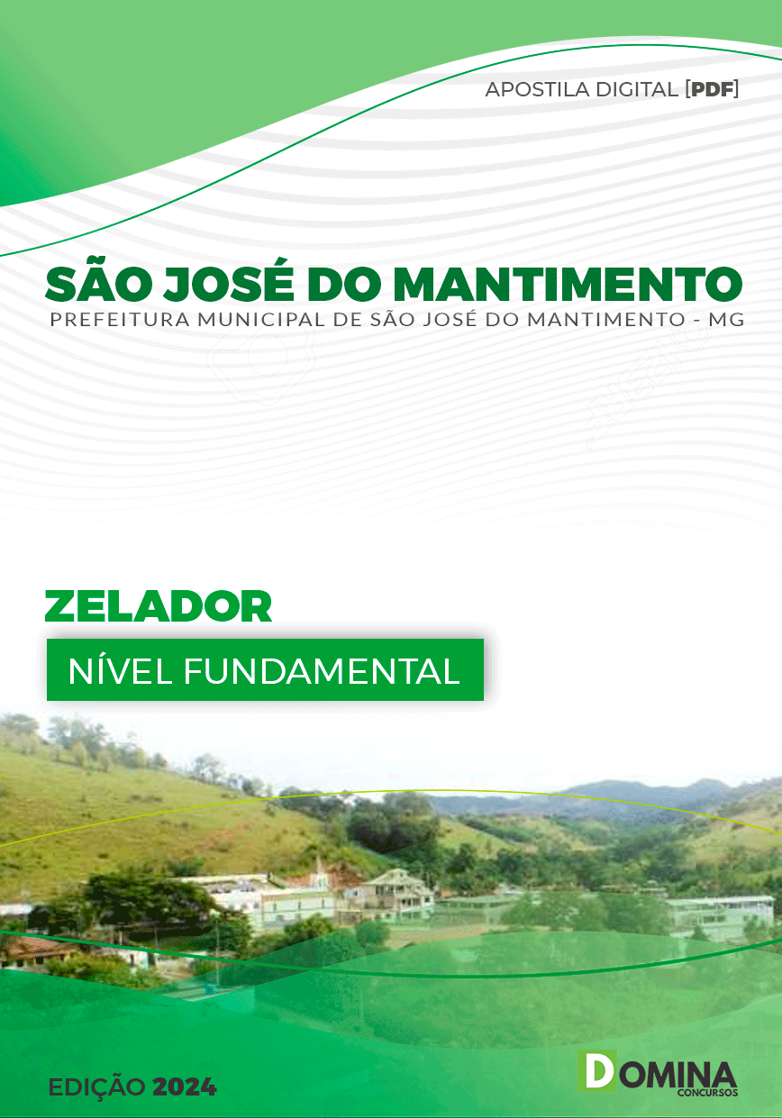 Apostila São José do Mantimento MG 2024 Zelador