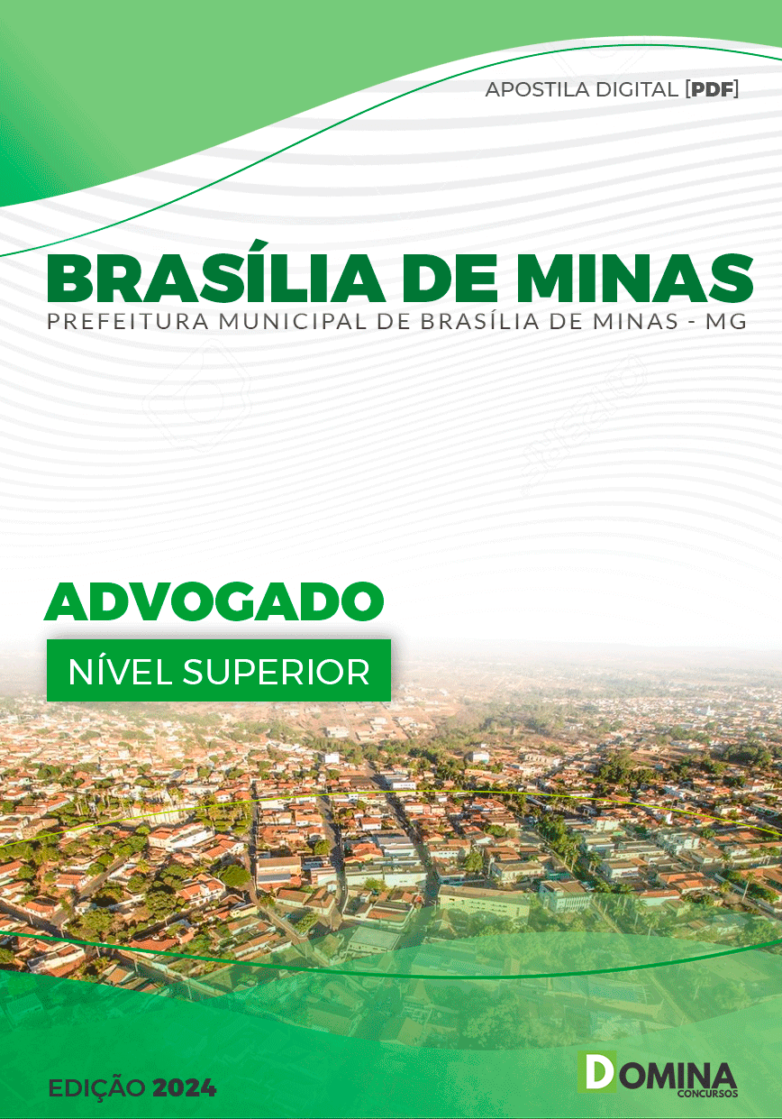 Apostila Brasília De Minas MG 2024 Advogado