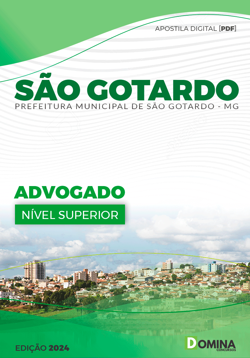 Apostila Advogado São Gotardo MG 2024