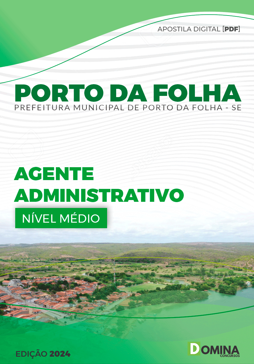 Apostila Porto Da Folha SE 2024 Agente Administrativo