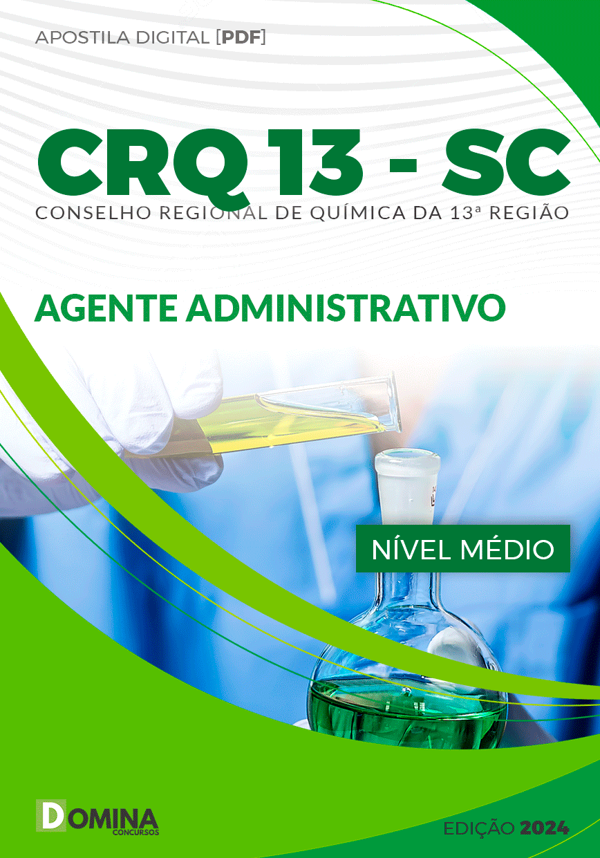 Apostila Agente Administrativo CRQ 13 SC 2024