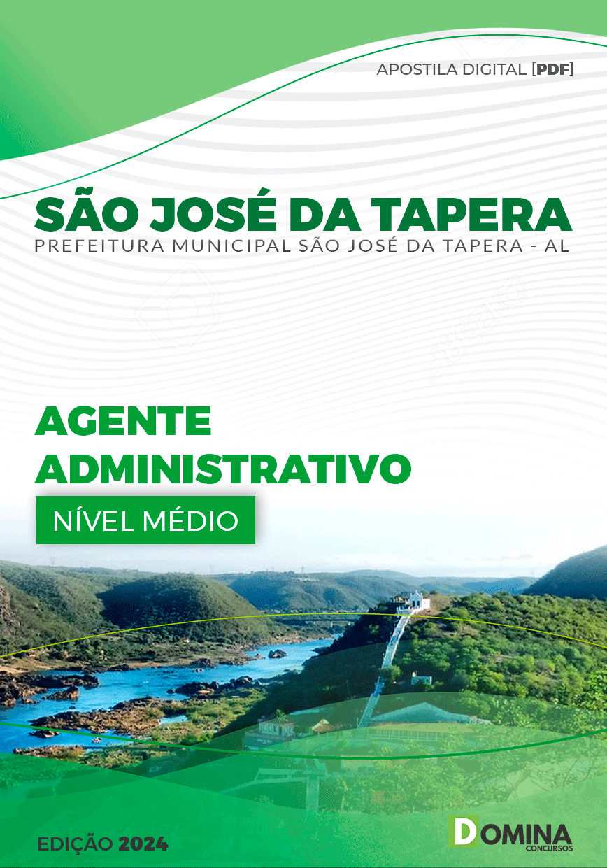 Apostila São José Da Tapera AL 2024 Agente Administrativo