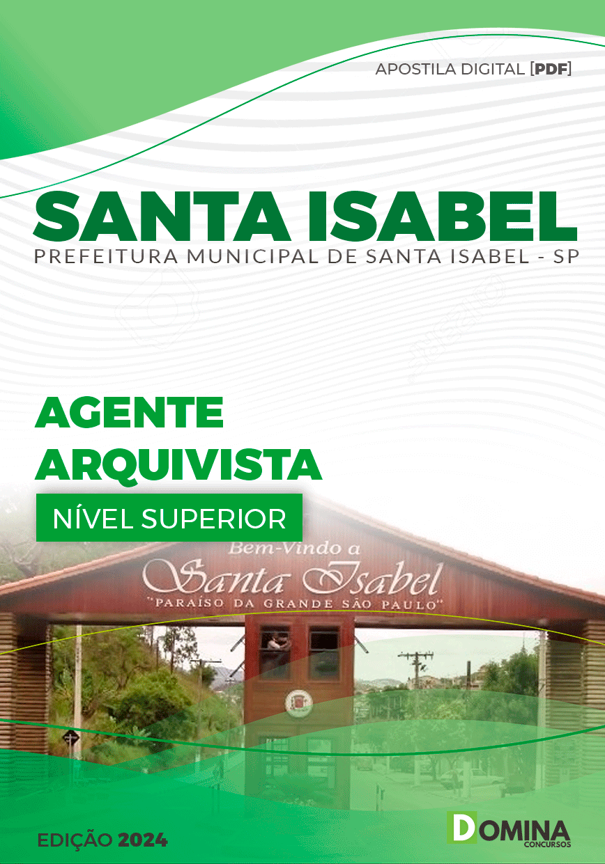 Apostila Agente Arquivista Santa Isabel SP 2024