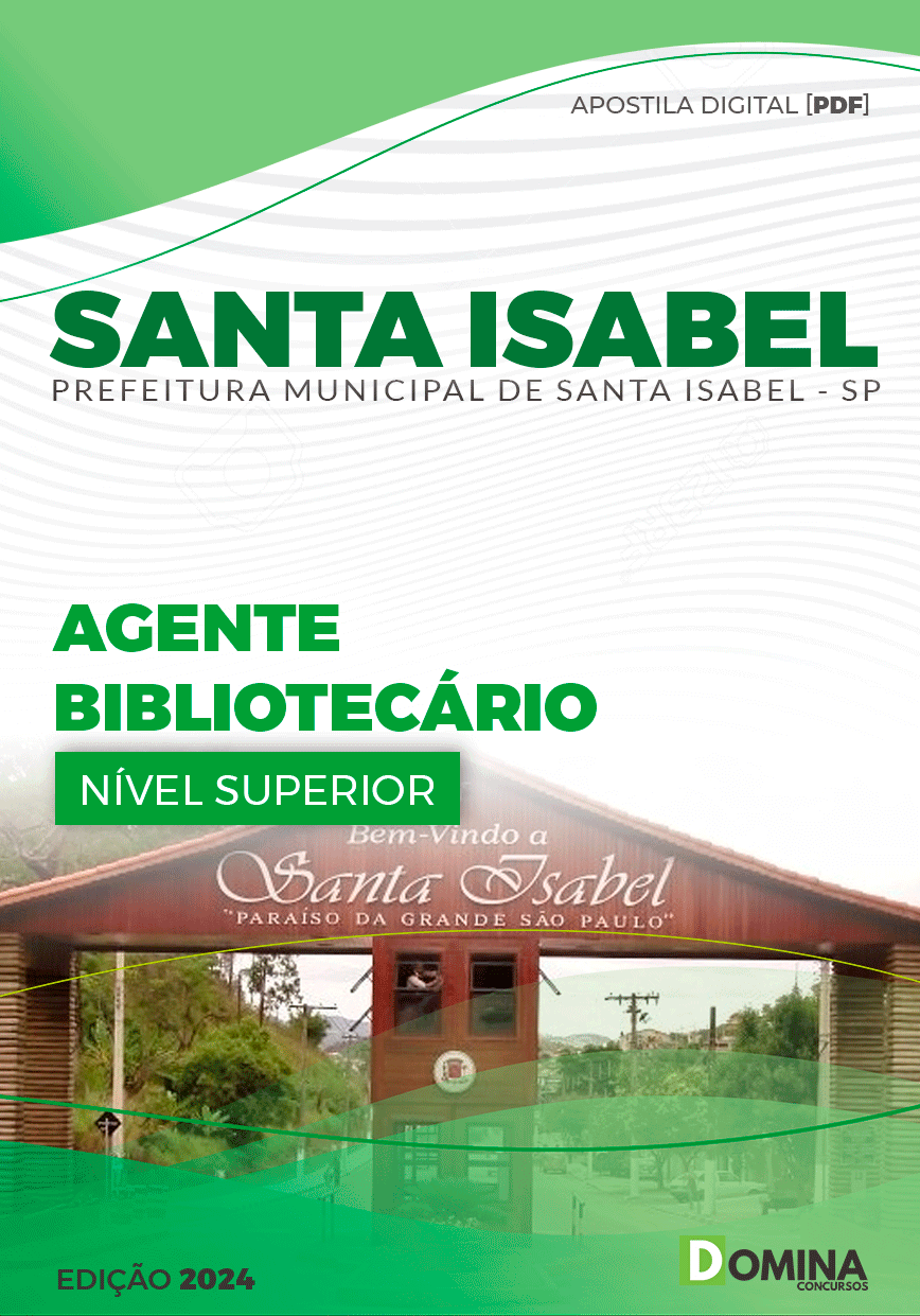 Apostila Agente Bibliotecário Santa Isabel SP 2024