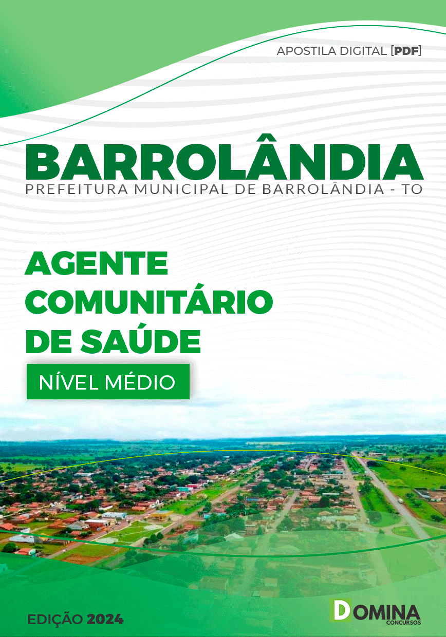 Apostila Barrolândia TO 2024 Agente Comunitário De Saúde