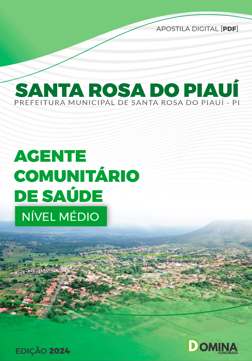 Apostila Agente Comunitário Saúde Santa Rosa do Piauí PI 2024