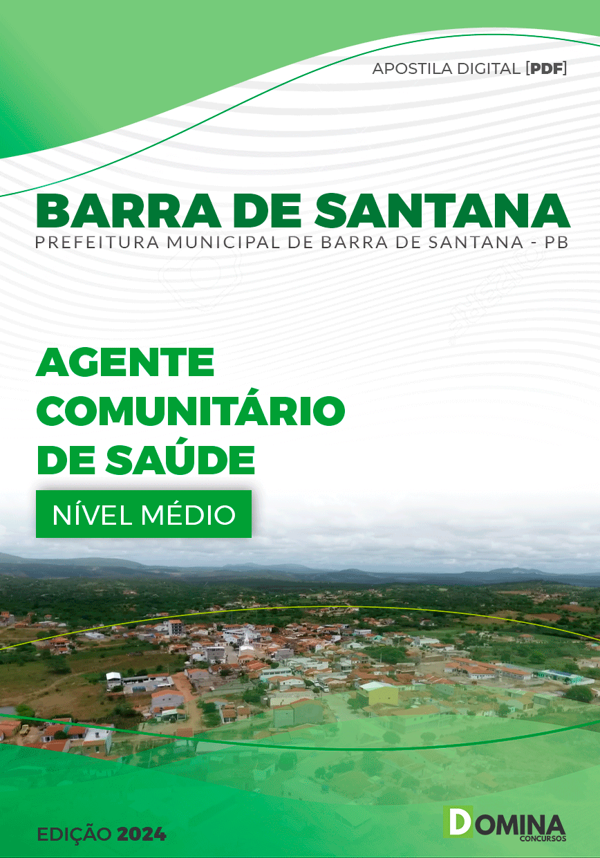 Apostila Barra De Santana PB 2024 Agente Comunitário de Saúde