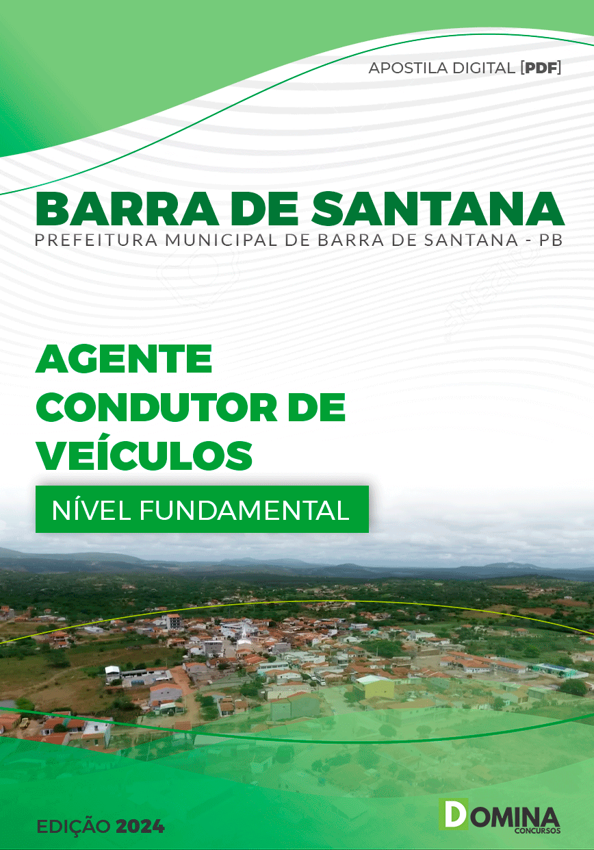 Apostila Barra De Santana PB 2024 Agente Condutor Veículos