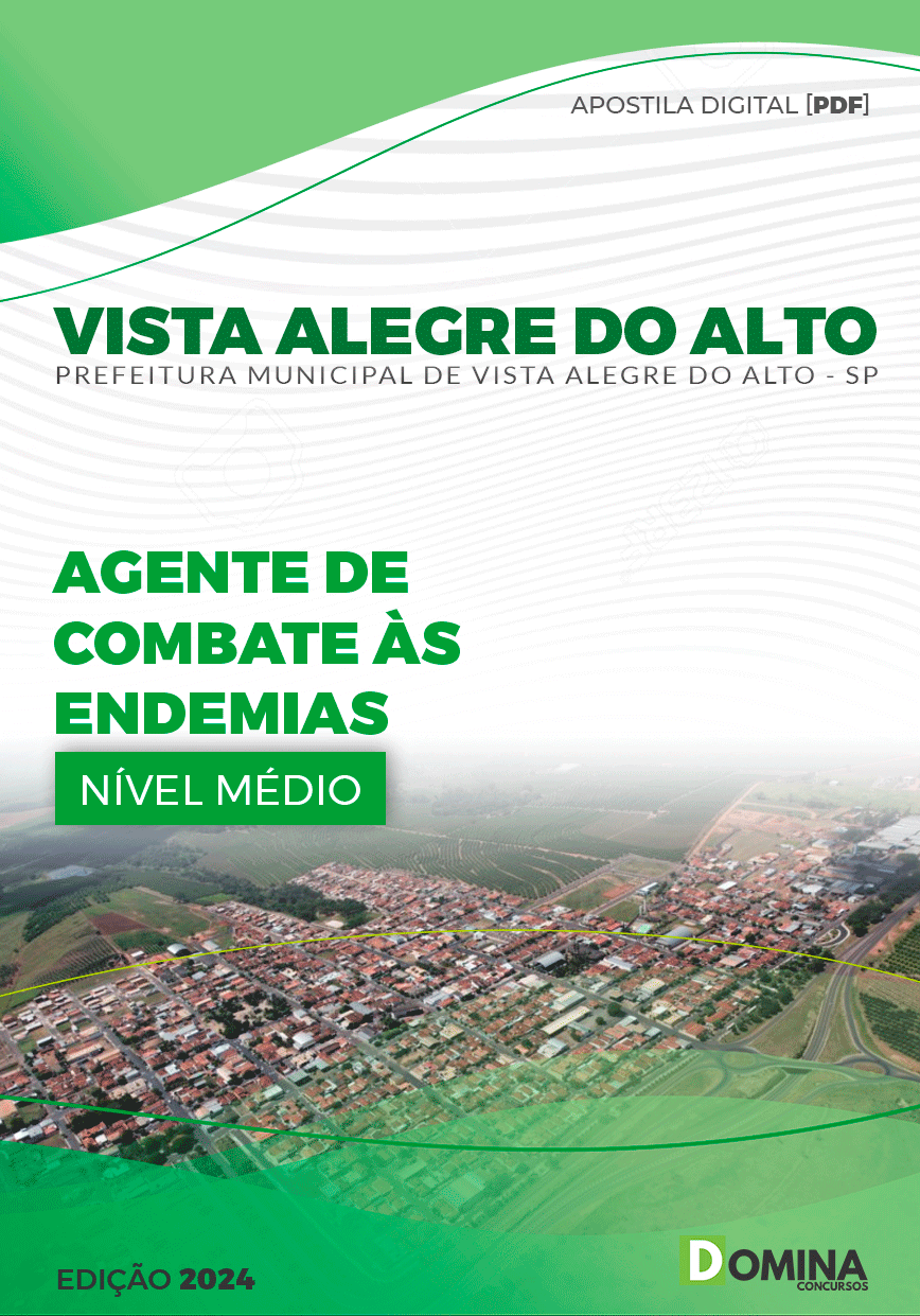 Apostila Agente Combate Endemias Vista Alegre do Alto SP 2024