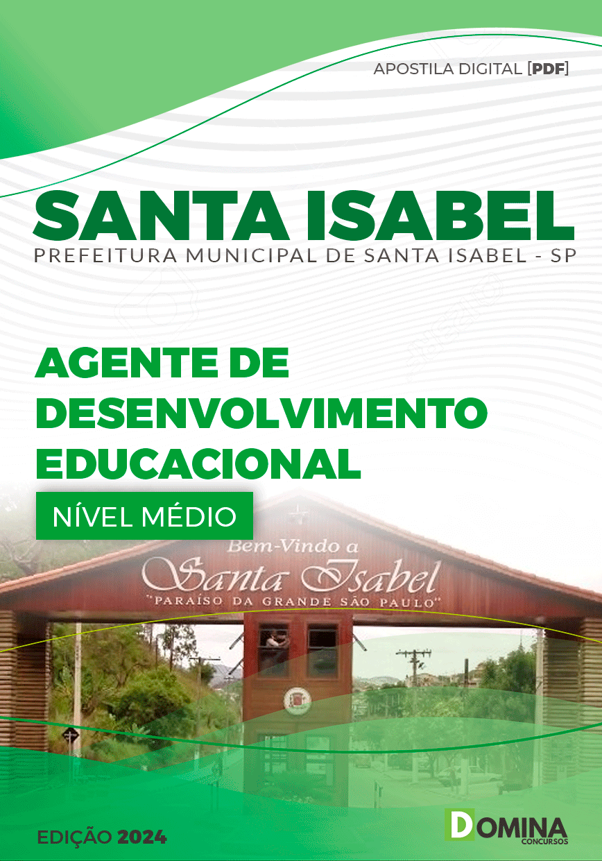 Apostila Agente Desenvolvimento Educa Santa Isabel SP 2024