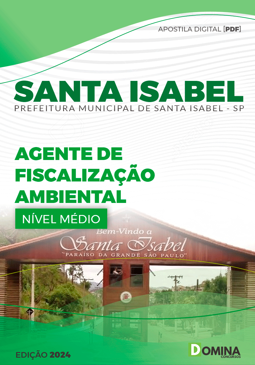 Apostila Agente Fiscalização Ambiental Santa Isabel SP 2024