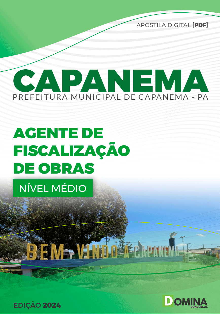 Apostila Capanema PA 2024 Agente De Fiscalização De Obras