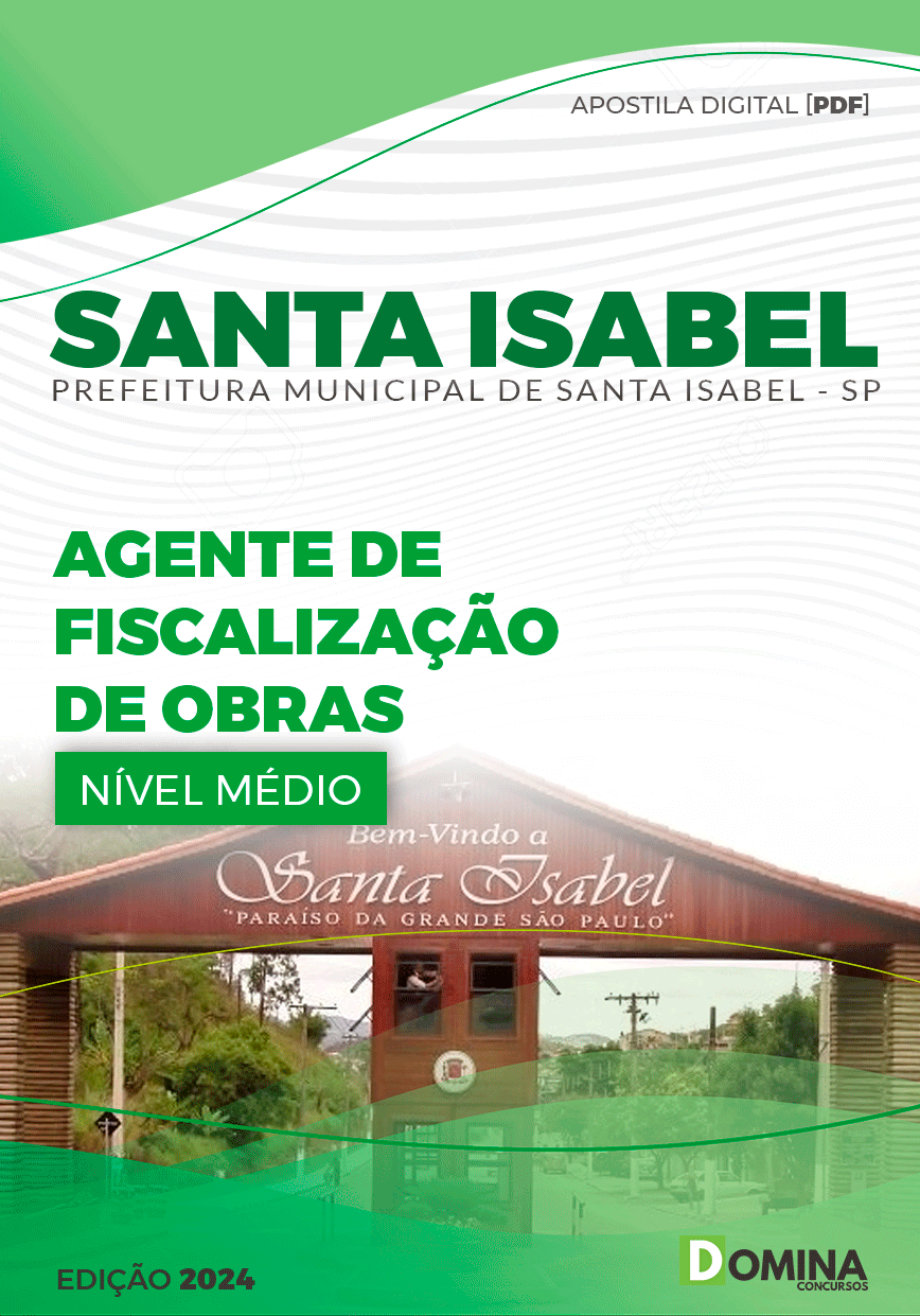 Apostila Agente de Fiscalização de Obras Santa Isabel SP 2024