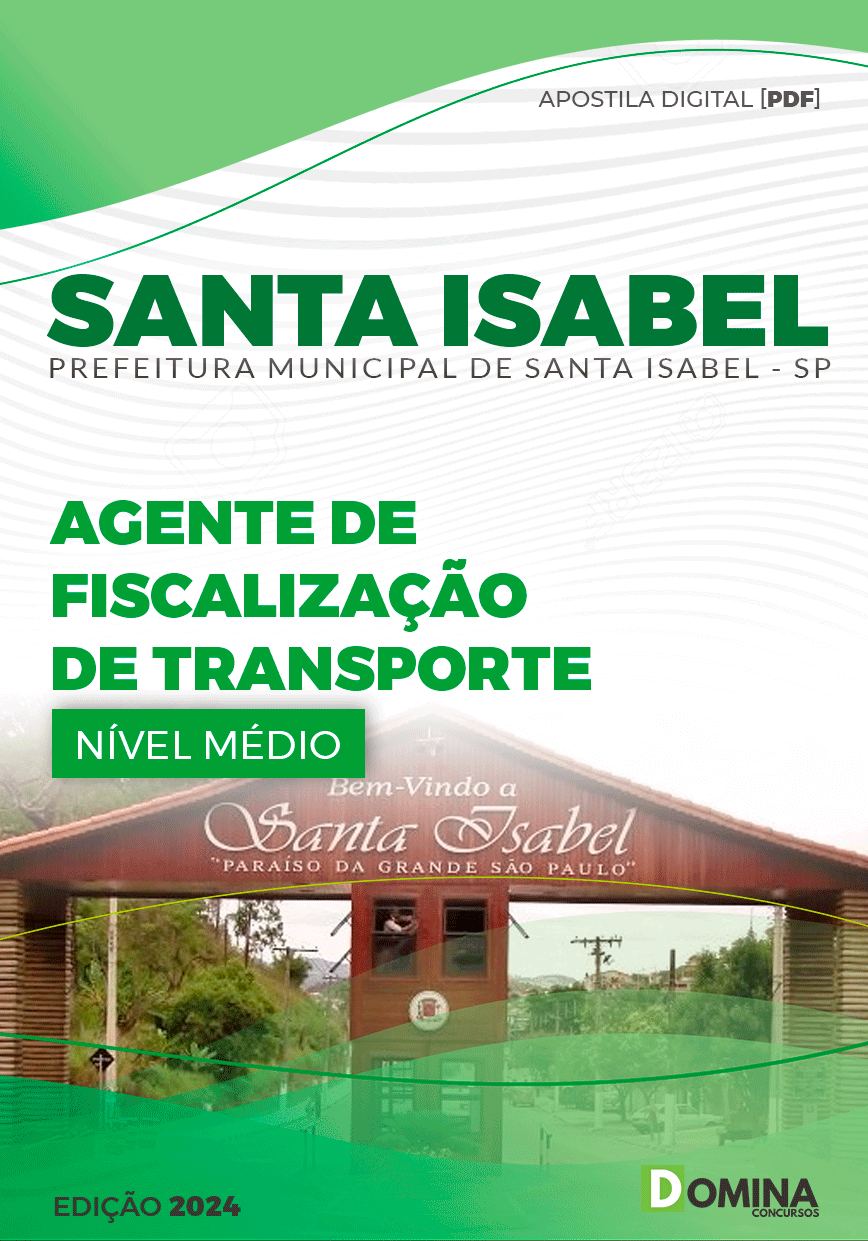 Apostila Agente Fiscalização de Transporte Santa Isabel SP 2024