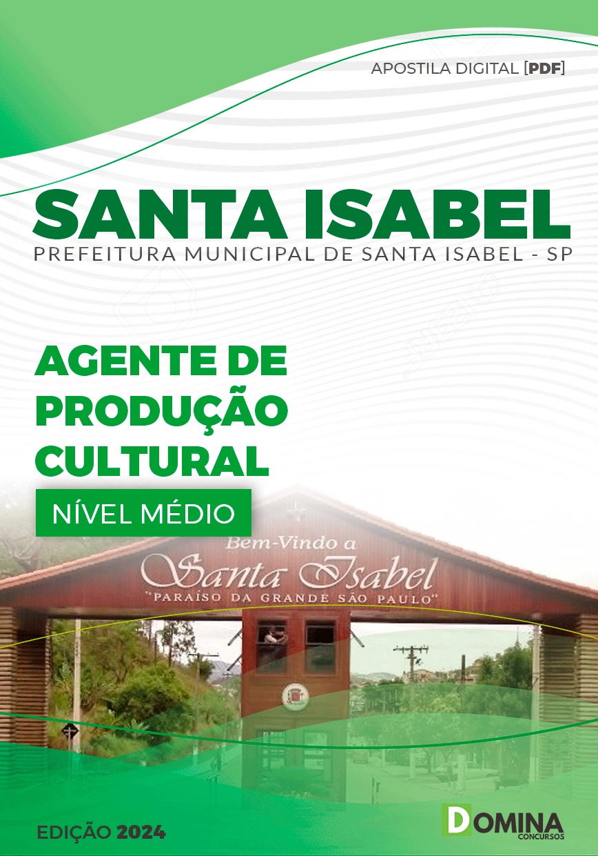 Apostila Agente de Produção Cultural Santa Isabel SP 2024