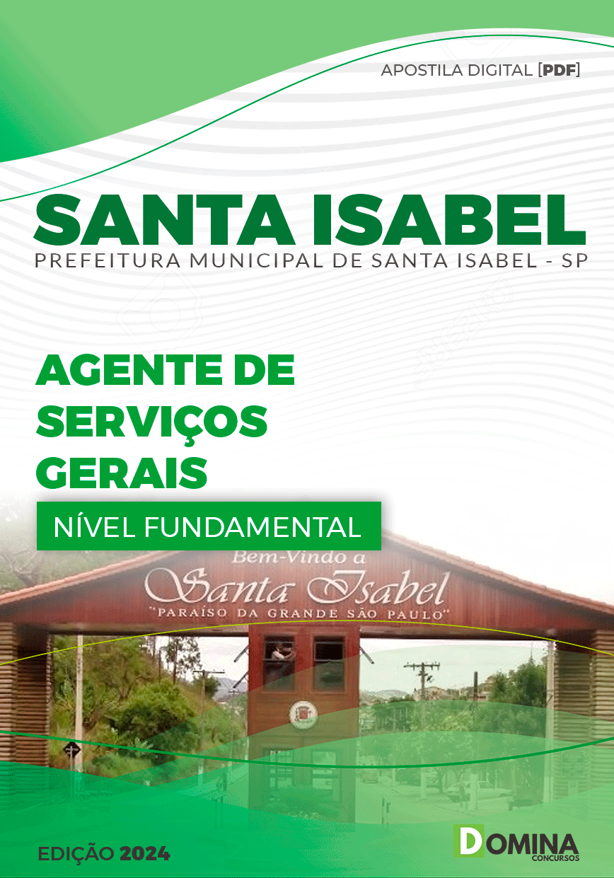 Apostila Agente de Serviços de Gerais Santa Isabel SP 2024