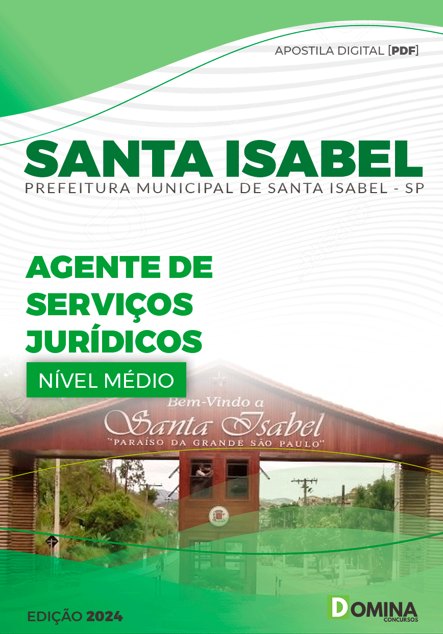 Apostila Agente de Serviços Jurídicos Santa Isabel SP 2024