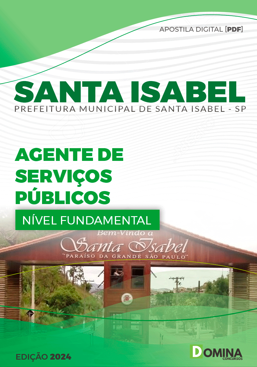 Apostila Agente de Serviços Públicos Santa Isabel SP 2024