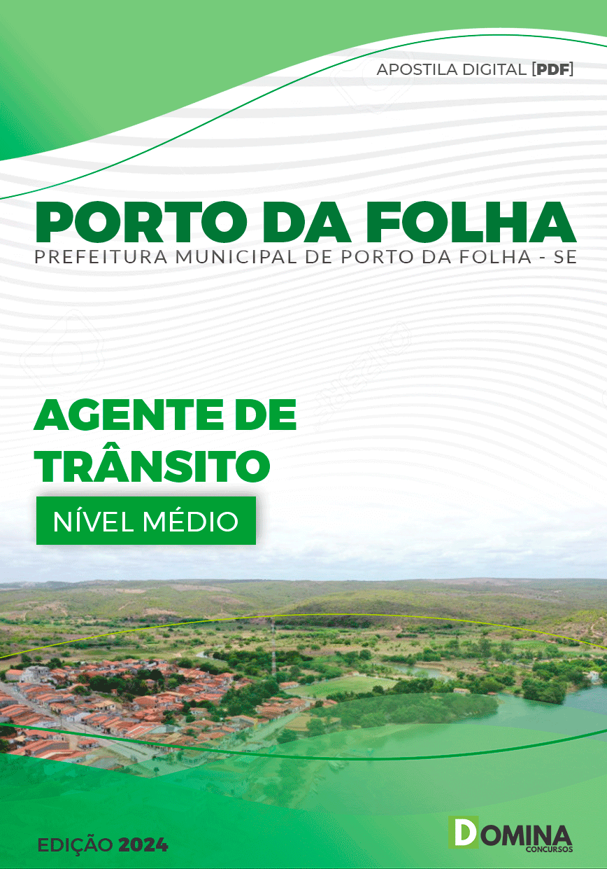 Apostila Porto Da Folha SE 2024 Agente Transito