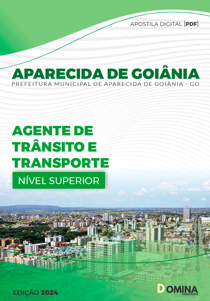 Apostila Aparecida De Goiânia GO 2024 Agente De Trânsito