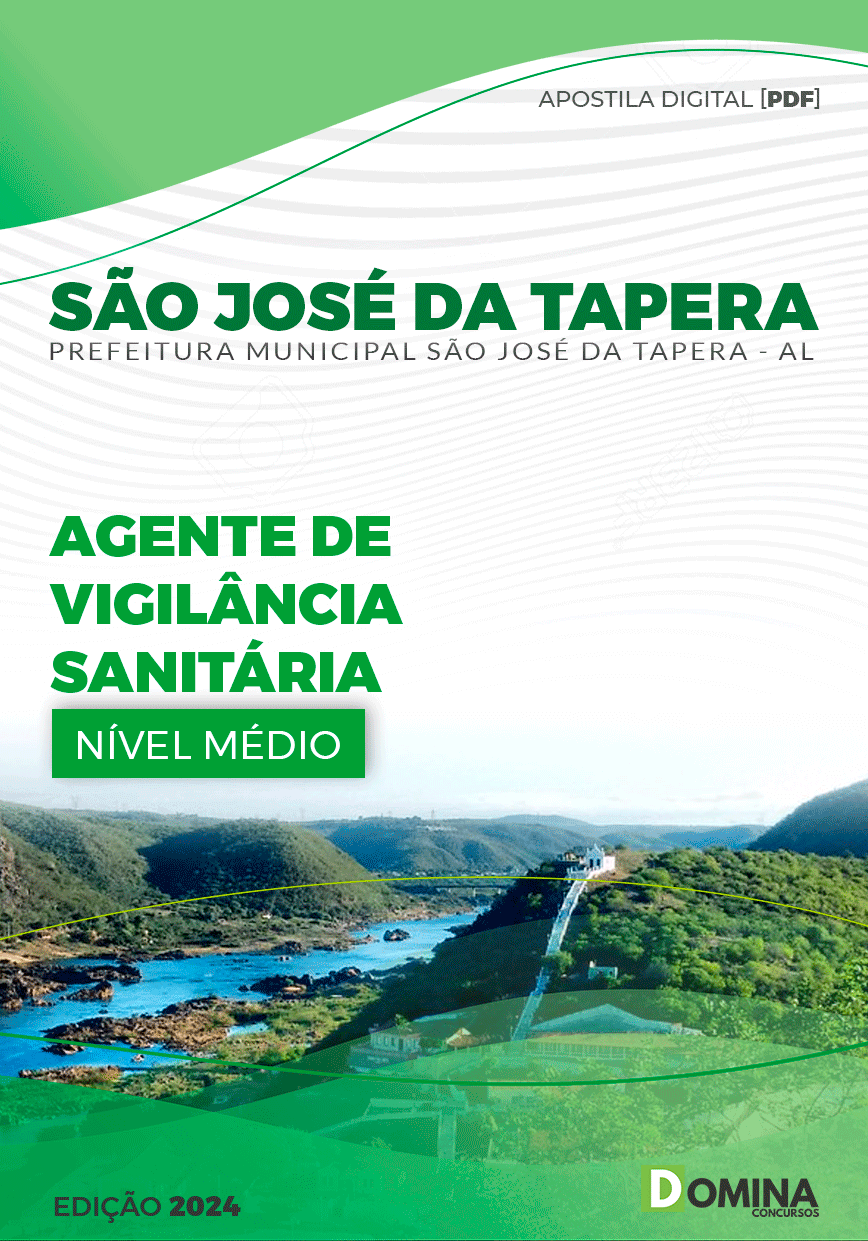 Apostila São José Da Tapera AL 2024 Agente Vigilância Sanitária