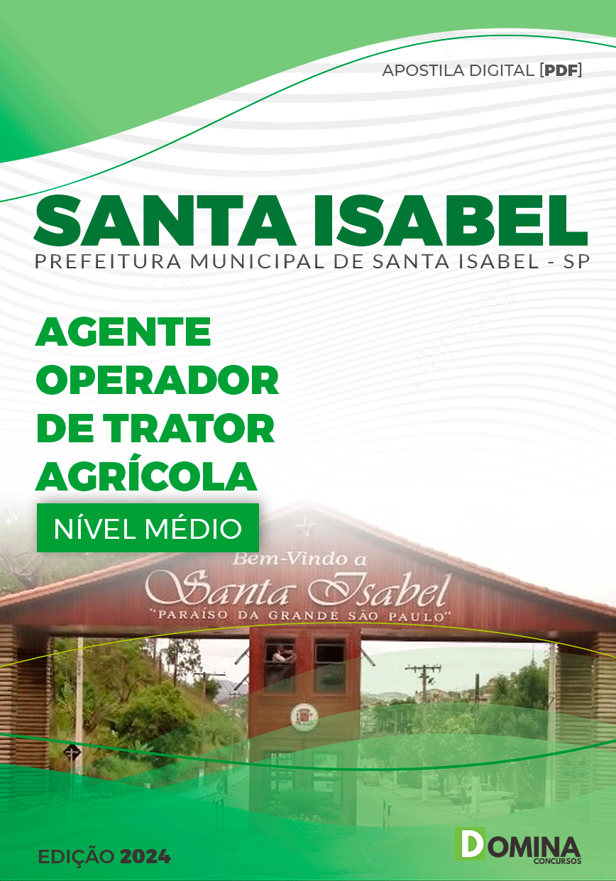 Apostila Agente Operador de Trator Agrícola Santa Isabel SP 2024