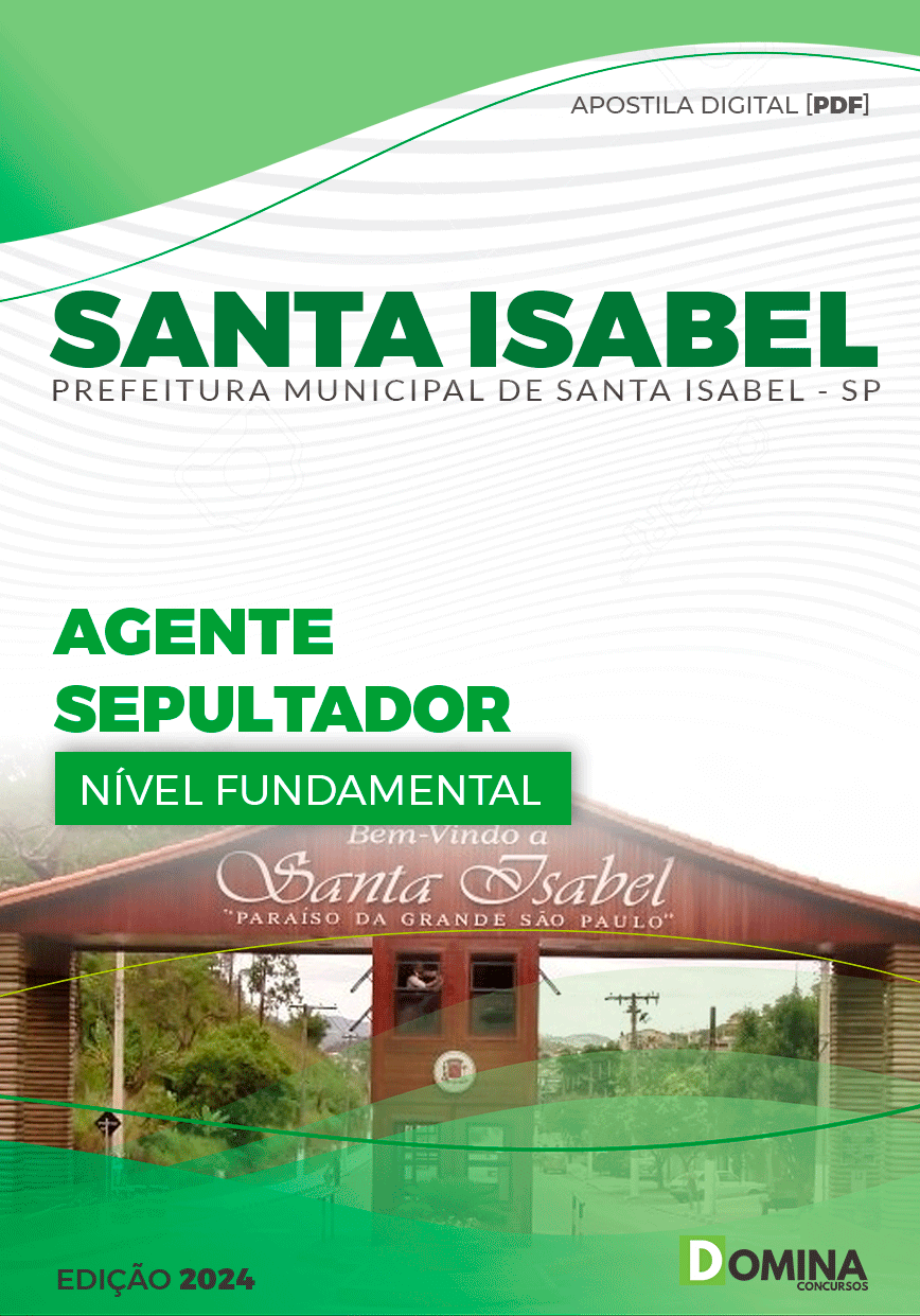 Apostila Agente Sepultador Santa Isabel SP 2024