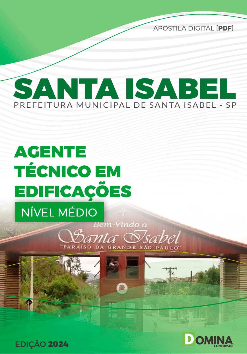 Apostila Agente Técnico em Edificações Santa Isabel SP 2024