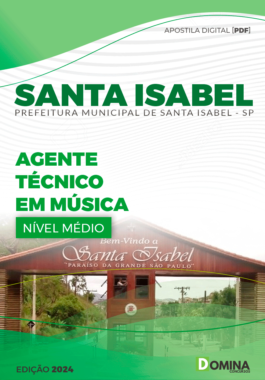 Apostila Agente Técnico em Música Santa Isabel SP 2024