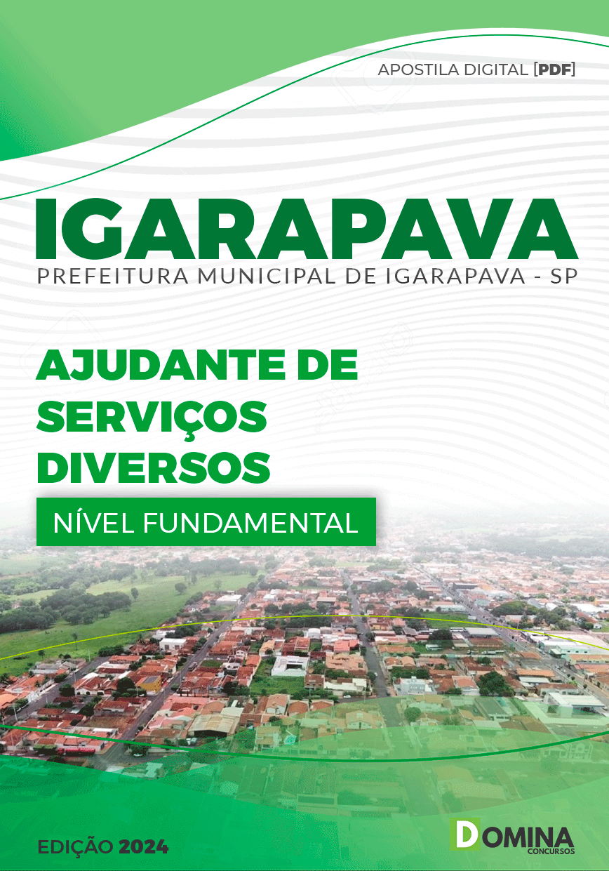 Apostila Ajudante de Serviços Diversos Igarapava SP 2024