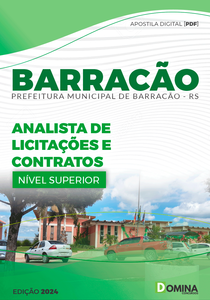 Apostila Barracão RS 2024 Analista De Licitações E Contratos