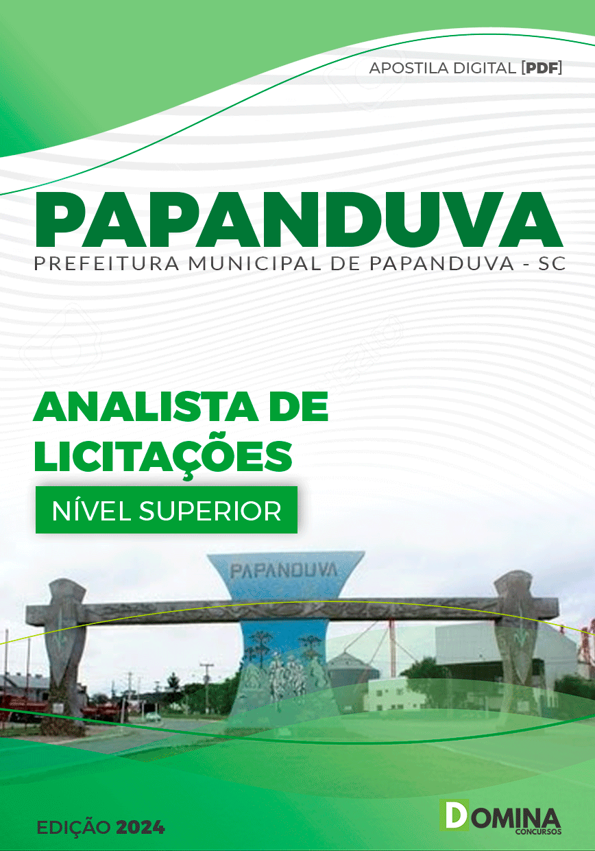 Apostila Papanduva SC 2024 Analista De Licitações