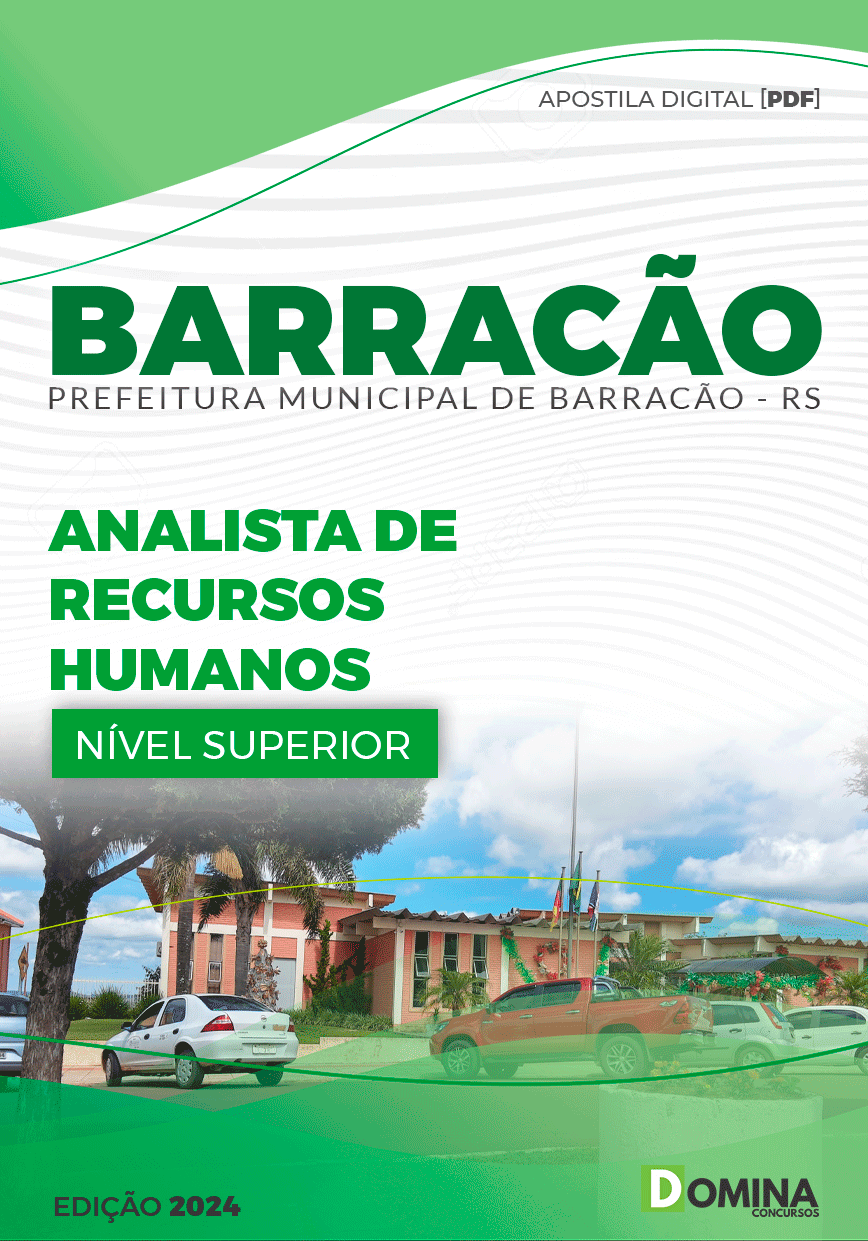 Apostila Barracão RS 2024 Analista De Recursos Humanos