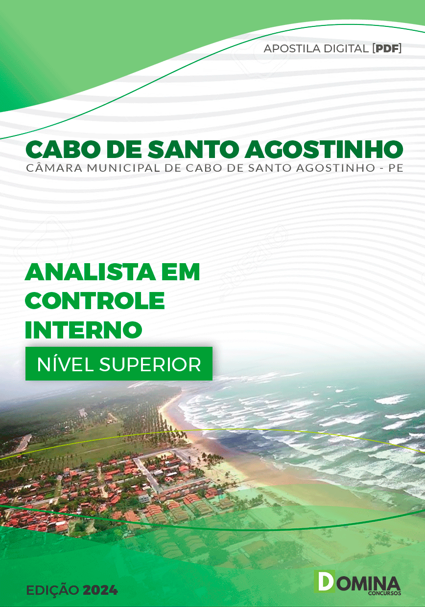 Apostila Câmara Cabo De Santo Agostinho PE 2024 Analista De Controle Interno