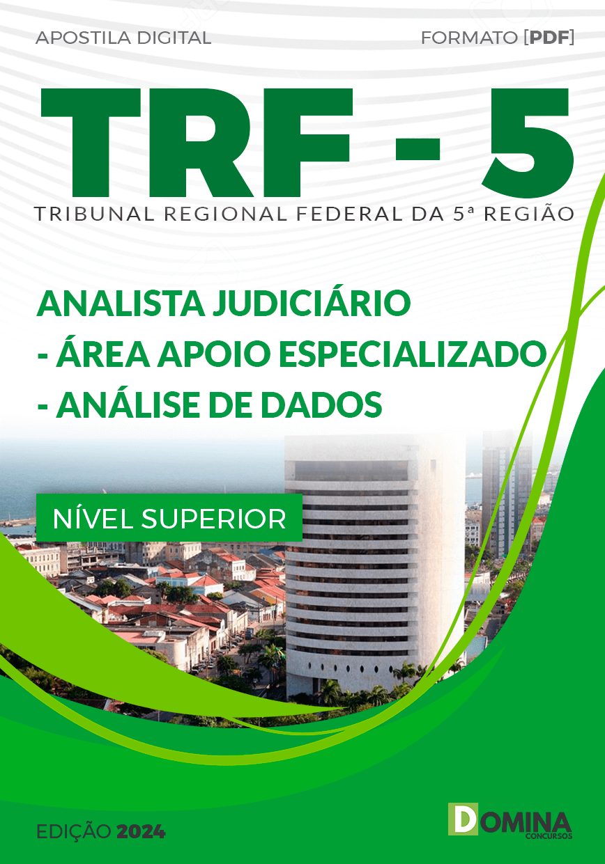 Apostila TRF 5 2024 Analista Judiciário Análise De Dados