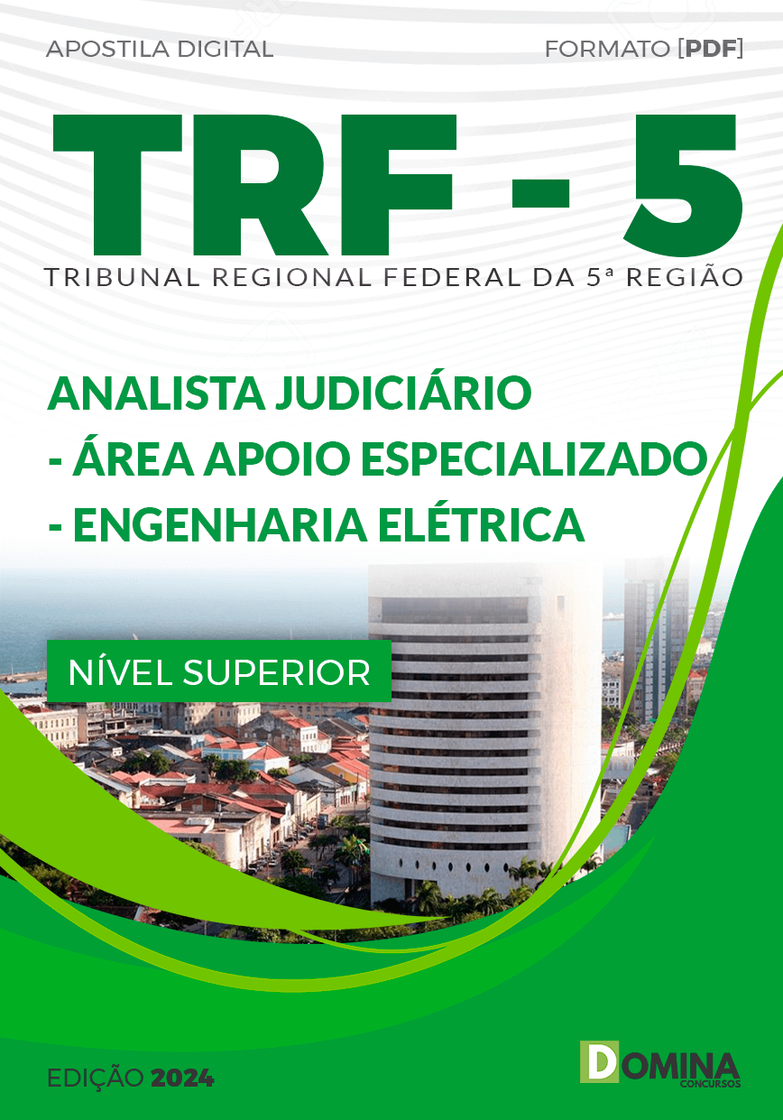 Apostila TRF 5 2024 Analista Judiciário Engenharia Elétrica