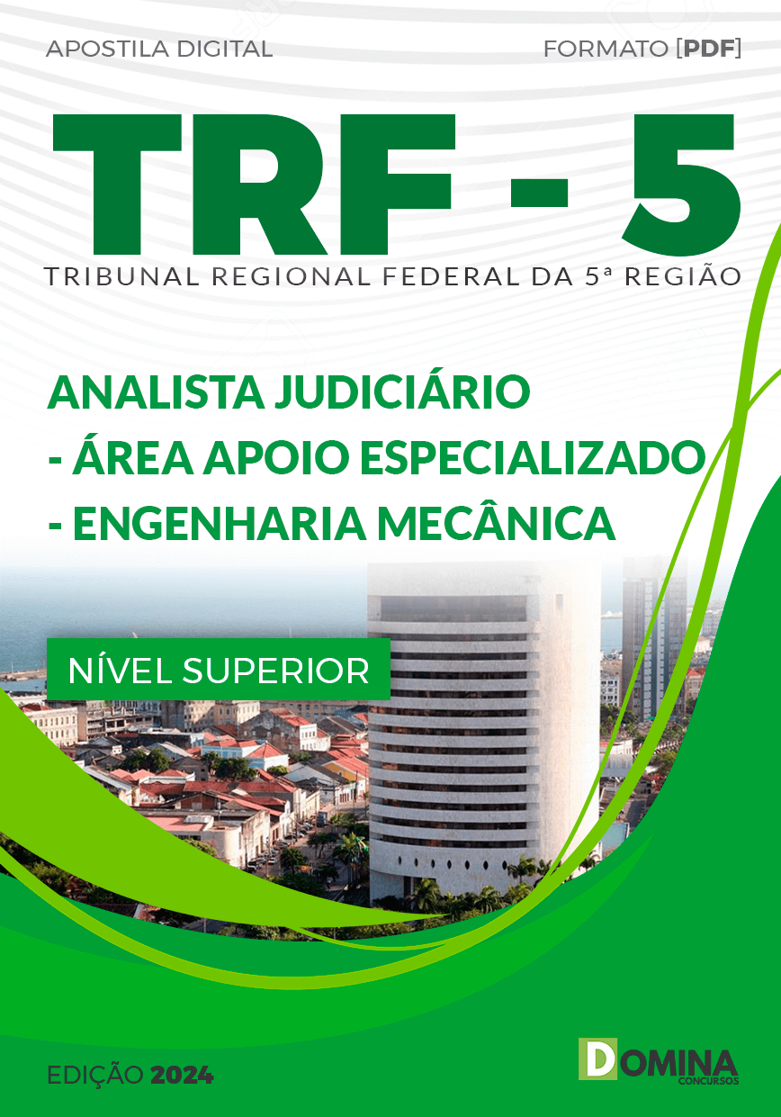 Apostila TRF 5 2024 Analista Judiciário Engenharia Mecânica