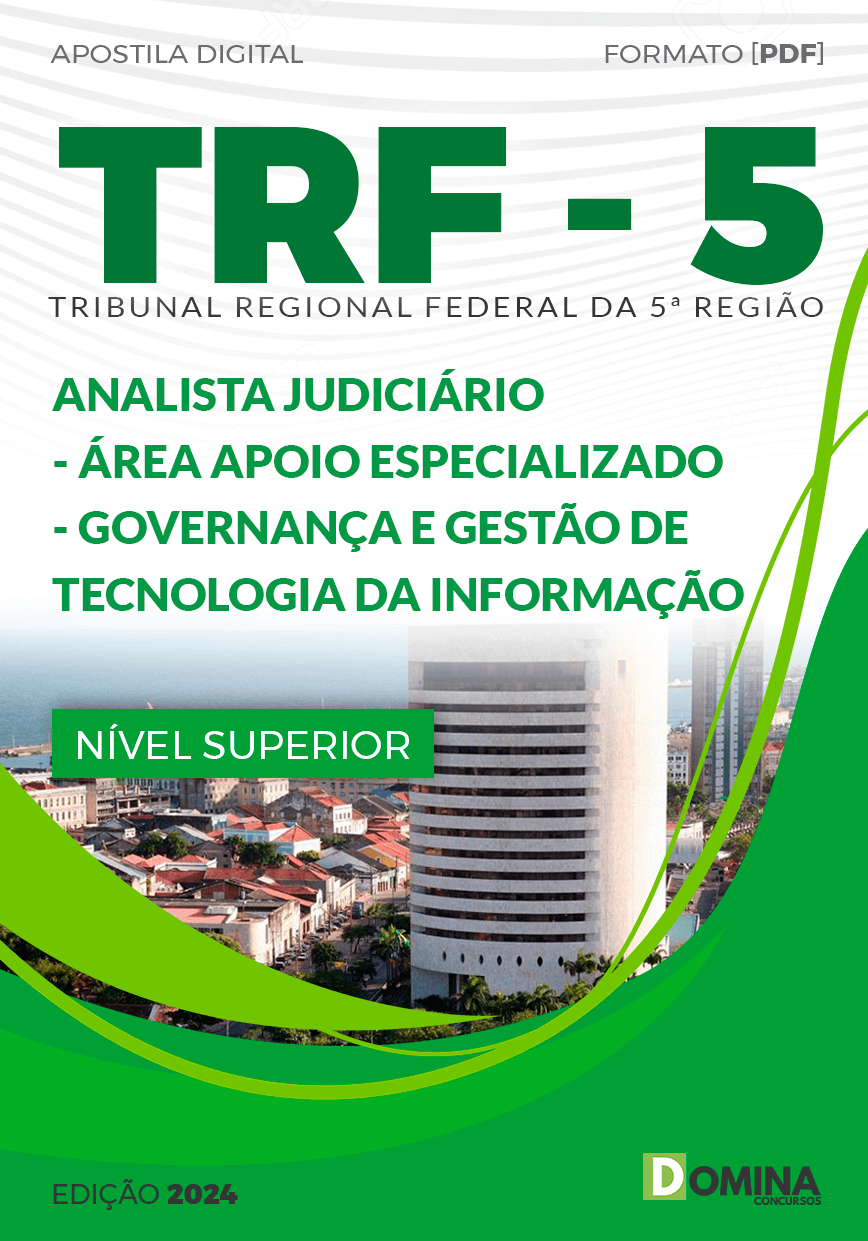 Apostila TRF 5 2024 Analista Judiciário Governança Gestão De TI