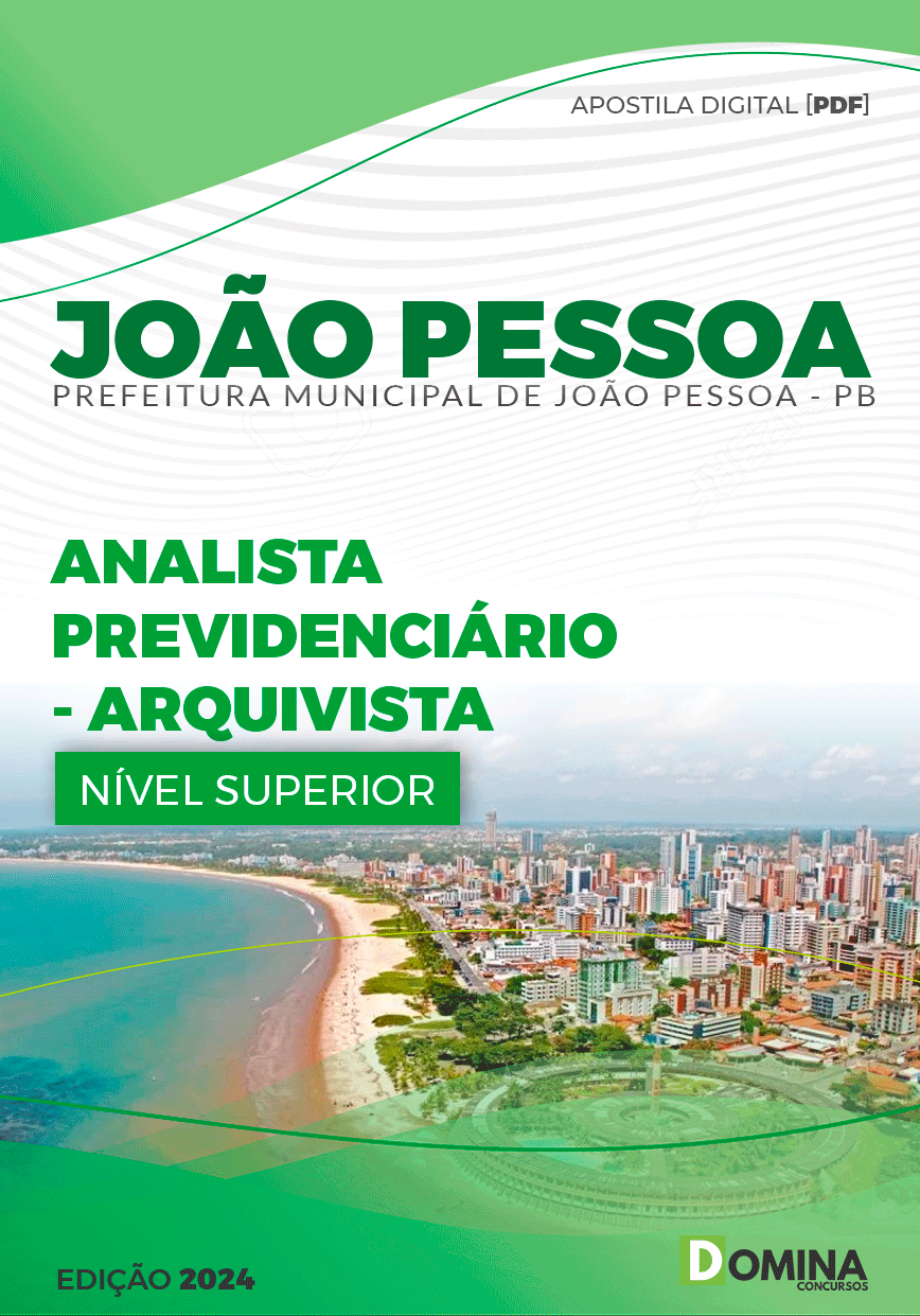 Apostila João Pessoa PB 2024 Analista Previdenciário Arquivista