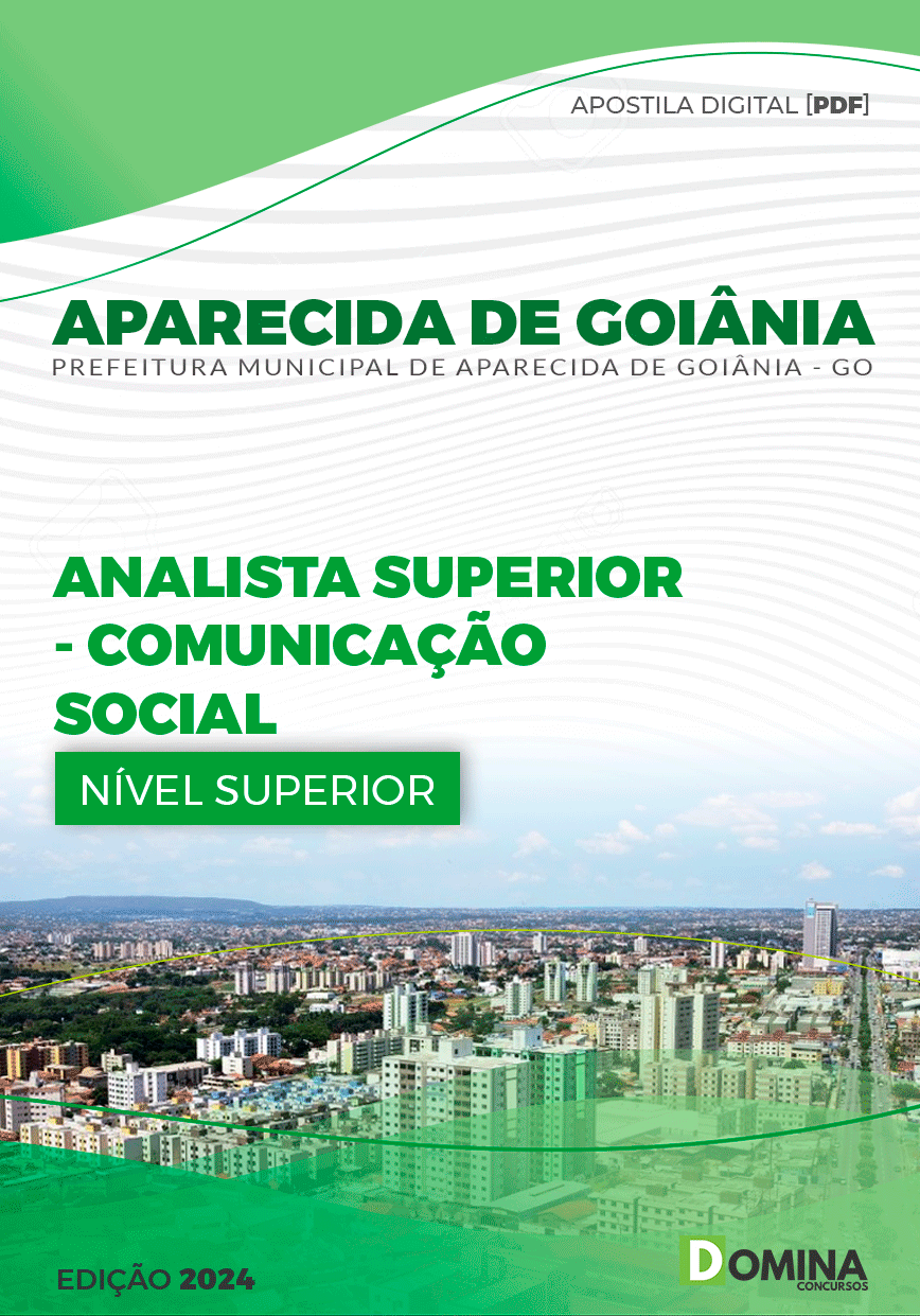 Apostila Aparecida De Goiânia GO 2024 Analist Sup Comun Social