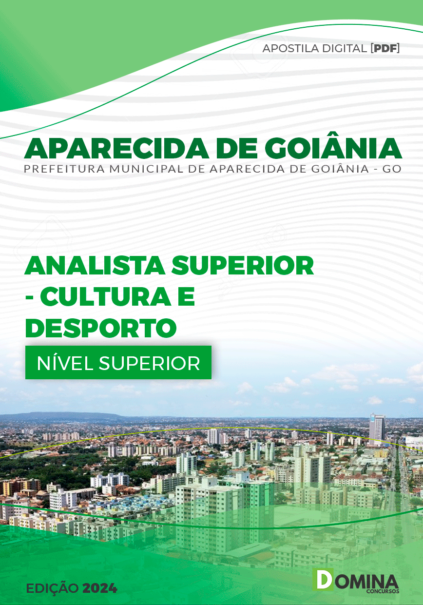 Apostila Aparecida De Goiânia GO 2024 Anal Sup Cultura Desporto