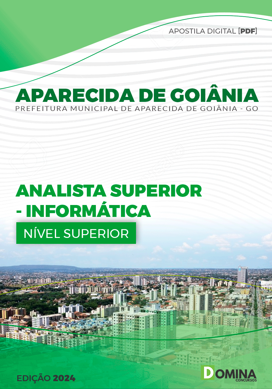 Apostila Aparecida De Goiânia GO 2024 Analista Sup Informática