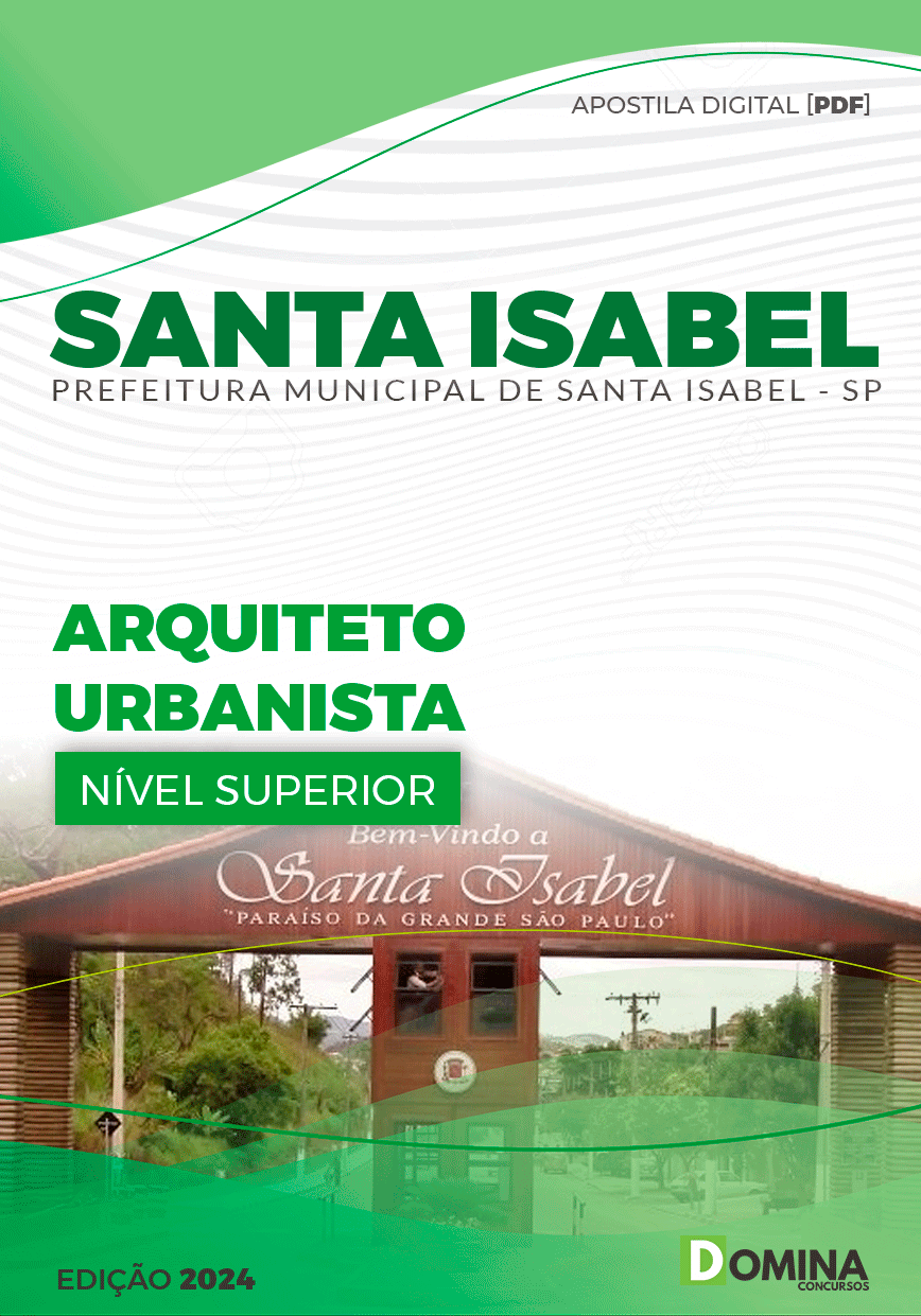 Apostila Arquiteto Urbanista Santa Isabel SP 2024